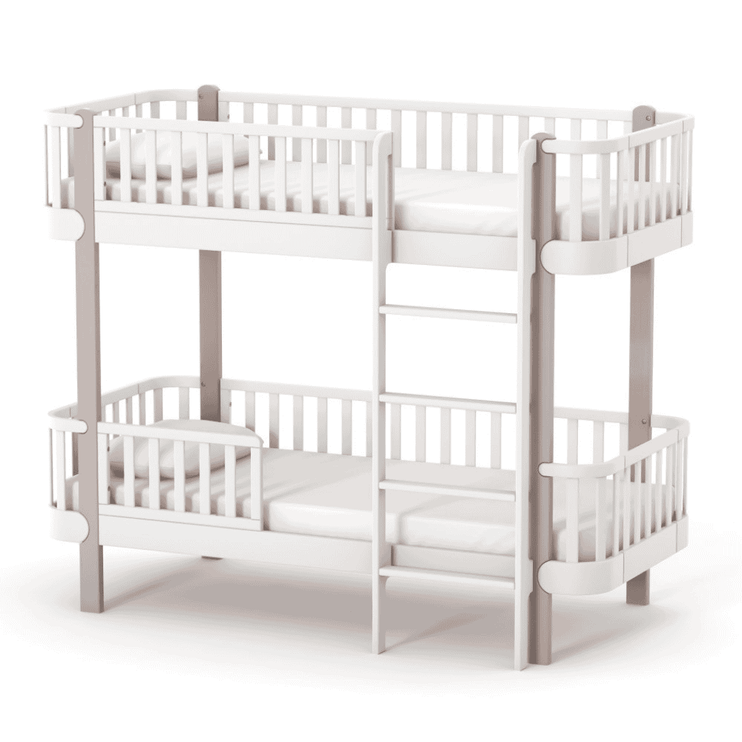 Patrová postel pro Teenagery Zukko 190 Gekko Kids, Cappuccino / Bílá